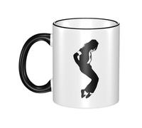 Reginascaks Michael King Jackson Mugs Rock Singer Themed Mug - Hip Hop Design, Suitable for Coffee, Tea, hot Drinks Personalized Ceramic Mug Fans Gift