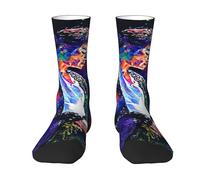 Reginascaks Michael King Jackson Socks | Hip Hop Contrast Color Socks | Rock Style Socks | Breathable Sports Socks | Suitable for Daily Wear and Sports | Gift for Music Lovers