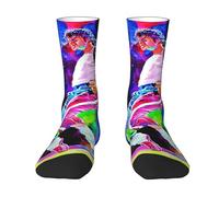 Reginascaks Michael King Jackson Socks | Hip Hop Contrast Color Socks | Rock Style Socks | Breathable Sports Socks | Suitable for Daily Wear and Sports | Gift for Music Lovers
