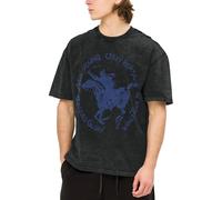 Reginascaks Neil Singer Young Shirts The Essential T-Shirt The White Stencil Black Novelty Graphic Tee Washed Cotton Crew Neck Retro Short Sleeve for Men Music Fans Gift X-Large