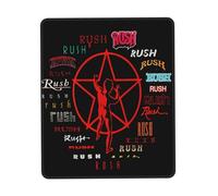 Reginascaks Rush-Mouse Mat Rock Band Merch Gaming Mouse Pad - Band Memorabilia Theme Rubber Desk Pad, Music Band Gifts Must-have for Rock Fans 8.3 x 10.3 in