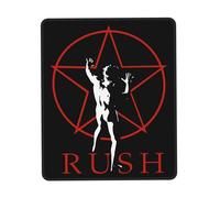 Reginascaks Rush-Mouse Mat Rock Band Merch Gaming Mouse Pad - Band Memorabilia Theme Rubber Desk Pad, Music Band Gifts Must-have for Rock Fans 8.3 x 10.3 in