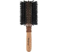 Regincós Round Brush - Eco Cork Wood - E.Cork Black 870 Natural - Professional - Handmade - Large