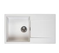 Reginox Amsterdam 10PW 1.0 Bowl Granite Reversible White Kitchen Sink 860x500mm