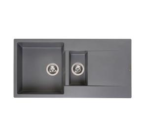 Reginox Amsterdam 15GS 1.5 Bowl Granite Reversible Inset Grey Kitchen Sink