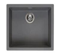 Reginox Amsterdam 50 Integrated Single Bowl Granite Kitchen Sink Grey Silvery