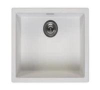 Reginox Amsterdam 50 Integrated Single Bowl Granite Kitchen Sink Pure White