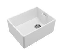 Reginox Belfast Ii 1.0 Bowl White Ceramic Kitchen Sink With Weir Overflow