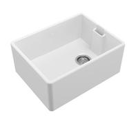 Reginox Belfast II Ceramic Single Bowl Belfast Kitchen Sink with Waste - White