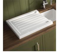 Reginox Ceramic Reversible Drainer II in White for Belfast Butler Kitchen Sink