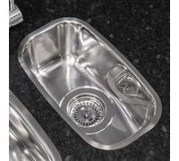 Reginox L18 3016 OKG Silver Half Bowl Sink 325 x 185mm - Size: 35.2 x 18.5 x 12.2cm - Wilko