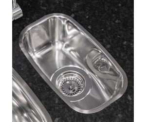 Reginox Comfort 0.5 Half Bowl Kitchen Sink Stainless Steel Integrated Waste