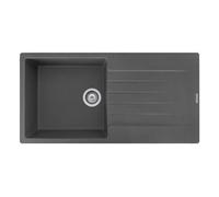 Reginox Harlem 10 Silver Grey Granite Inset Kitchen Sink With Waste