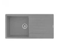 Reginox Harlem10 Kitchen Sink Single Bowl Silver Grey Granite Reversible Inset