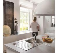 Reginox Minister Inset Single Bowl Stainless Steel Sink Rectangular Waste Included - RGNXSNK015