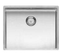 Reginox New York Kitchen Sink Rectangular 1 Bowl Stainless Steel Basket Waste