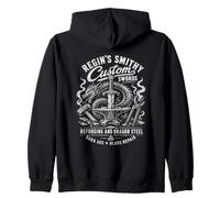 Regins Smithy Custom Swords Reforging Dragon Steel Zip Hoodie