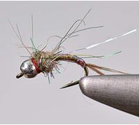 Region Fishing Tungsten Bead Rainbow Warrior Midge Nymph Fly - 1 Doz Flies on Mustad Signature Hooks (Assortment)