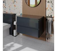 Regis Forma Anthracite Grey Wall Hung Countertop Vanity Unit without Basin - 800mm