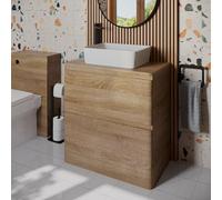 Regis Forma Freestanding Wood Vanity Unit & Croix White Basin 800mm