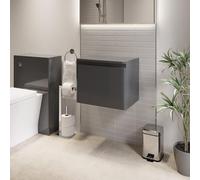 Regis Forma Grey Gloss Wall Hung Countertop Vanity Unit without Basin - 500mm