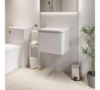 Regis Forma White Gloss Wall Hung Countertop Vanity Unit without Basin - 500mm