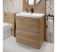Regis Forma Wood Freestanding Vanity Unit with Basin - 800mm