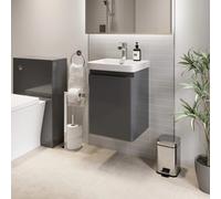 Regis Grey Wall Hung Vanity Unit - 400mm Width