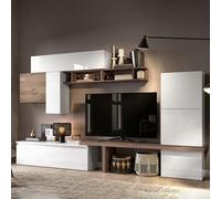 regis high gloss entertainment unit in bianco and mercure