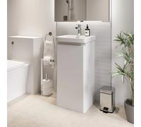 Regis White Free Standing Vanity Unit - 400mm Width