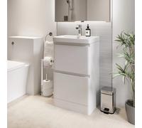 Regis White Free Standing Vanity Unit - 500mm Width