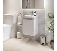 Regis White Wall Hung Vanity Unit - 400mm Width