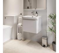 Regis White Wall Hung Vanity Unit - 500mm Width