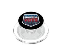 Register Show up Vote Your Voice Matters USA Voter American PopSockets PopGrip for MagSafe