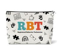 Registered Behavior Technician Gifts BCBA Cosmetic Bag Appreciation Gifts for RBT Behavior Analyst Therapist Gift Data Engineer Gift Birthday Christmas Graduation Present for RBT ABA BCBA