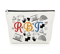 Registered Behavior Technician Makeup Bag Appreciation Gifts for RBT Behavior Therapist Cosmetic Bag Thank You Gifts for RBT Coworker Best Friend Colleague Retirement Christmas Birthday Zipper Pouch
