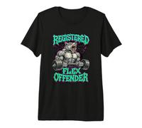 Registered Flex Offender Workout Motivation Gym Design Premium T-Shirt