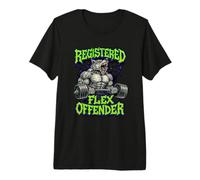 Registered Flex Offender Workout Motivation Gym Design Premium T-Shirt