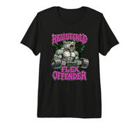 Registered Flex Offender Workout Motivation Gym Design Premium T-Shirt