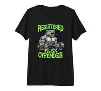 Registered Flex Offender Workout Motivation Gym Design Premium T-Shirt