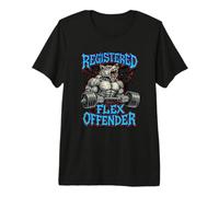 Registered Flex Offender Workout Motivation Gym Design Premium T-Shirt