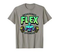Registered Flex Offender Workout Motivation Gym Design T-Shirt