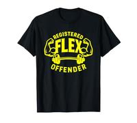 Registered Flex Offender Workout Motivation Gym Design T-Shirt