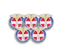 Registered Nurse Lapel Pin - Emergency MED Star of Life Emblem Badge with “RN”, Enamel Alloy Brooch for Nurses, EMTs, Paramedics, First Responders (5)