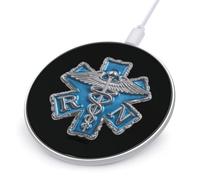Registered Nurse Medical Symbol Fast Portable Charger 10W Compact | Round Phone Charging Station Pad for Travel Work