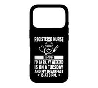 Registered Nurse RN Quote Weekend Tuesday Stethoscope Heart Case for iPhone 17 Pro