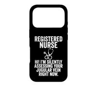 Registered Nurse Silently Assessing Jugular Vein Stethoscope Case for iPhone 17 Pro
