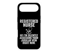 Registered Nurse Silently Assessing Jugular Vein Stethoscope Case for iPhone Air
