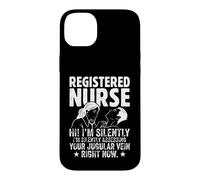 Registered Nurse Silently Assessing Your Jugular Vein Design Case for iPhone 14 Plus