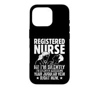 Registered Nurse Silently Assessing Your Jugular Vein Design Case for iPhone 16 Pro